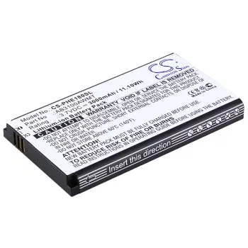   Philips AB3100AWMT helyettesítő mobiltelefon akkumulátor (Li-ion, 3.7V, 3000mAh / 11.10Wh) - Utángyártott