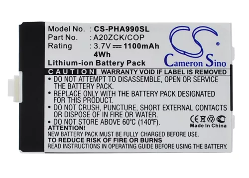 Philips A20ZCK/COP helyettesítő mobiltelefon akkumulátor (Li-ion, 3.7V, 1100mAh) - Utángyártott