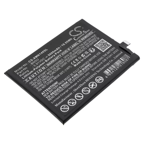 Xiaomi BN5U helyettesítő mobiltelefon akkumulátor (Li-Polymer, 3.91V, 5000mAh / 19.55Wh) - Utángyártott