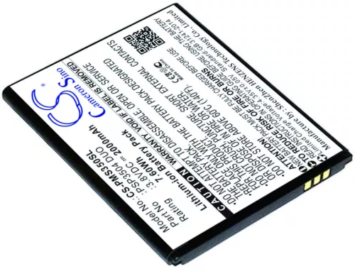 Prestigio PSP3504 DUO helyettesítő mobiltelefon akkumulátor (Li-ion, 3.8V, 2000mAh / 7.60Wh) - Utángyártott