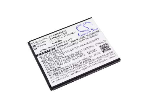 Prestigio PAP4500 DUO helyettesítő mobiltelefon akkumulátor (Li-ion, 3.7V, 1750mAh / 6.48Wh) - Utángyártott