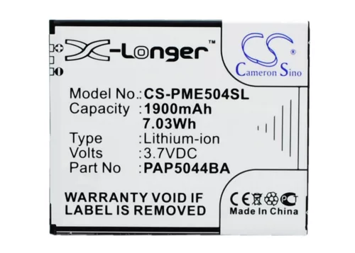 Prestigio PAP5044BA helyettesítő mobiltelefon akkumulátor (Li-ion, 3.7V, 1900mAh / 7.03Wh) - Utángyártott