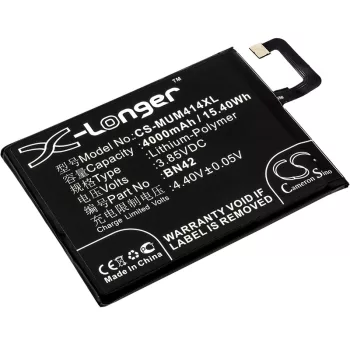   Xiaomi BN42 helyettesítő mobiltelefon akkumulátor (Li-Polymer, 3.85V, 4000mAh / 15.40Wh) - Utángyártott