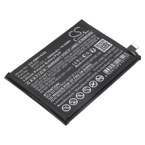 Redni BN5W helyettesítő mobiltelefon akkumulátor (Li-Polymer, 3.91V, 5000mAh / 19.55Wh) - Utángyártott