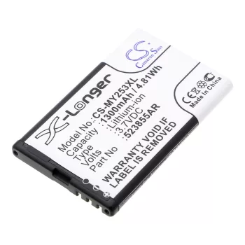   Sagem P/N 523855AR helyettesítő mobiltelefon akkumulátor (Li-ion, 3.7V, 1300mAh / 4.81Wh) - Utángyártott