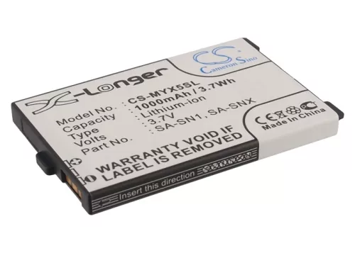 Sagem SA-SNX helyettesítő mobiltelefon akkumulátor (Li-ion, 3.7V, 1000mAh / 3.70Wh) - Utángyártott