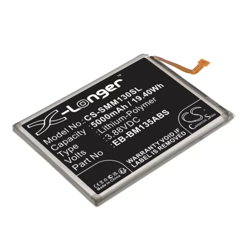 Samsung EB-BM135ABS helyettesítő mobiltelefon akkumulátor (Li-Polymer, 3.88V, 5000mAh / 19.40Wh) - Utángyártott