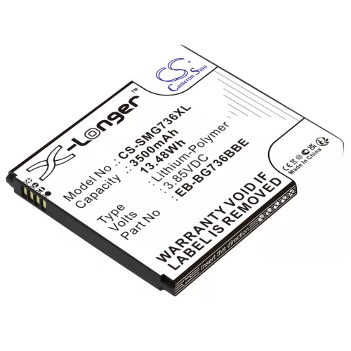 Samsung EB-BG736BBE helyettesítő mobiltelefon akkumulátor (Li-Polymer, 3.85V, 3500mAh / 13.48Wh) - Utángyártott