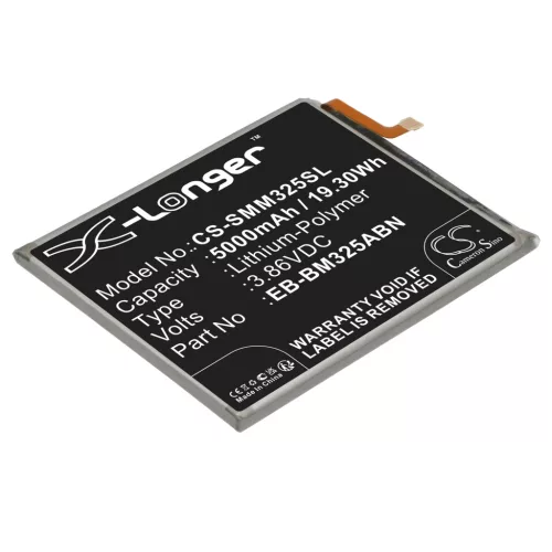Samsung EB-BM325ABN helyettesítő mobiltelefon akkumulátor (Li-Polymer, 3.86V, 5000mAh / 19.30Wh) - Utángyártott