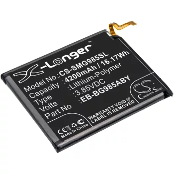   Samsung EB-BG985ABY helyettesítő mobiltelefon akkumulátor (Li-Polymer, 3.85V, 4200mAh / 16.17Wh) - Utángyártott