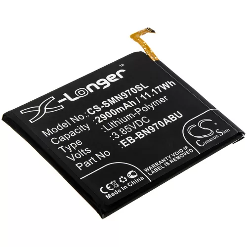 Samsung EB-BN970ABU helyettesítő mobiltelefon akkumulátor (Li-Polymer, 3.85V, 2900mAh / 11.17Wh) - Utángyártott