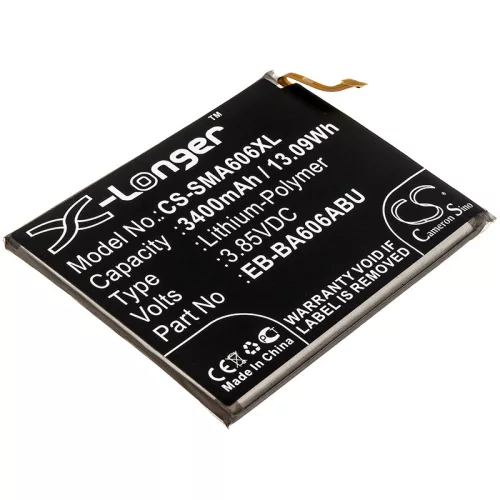 Samsung EB-BA606ABU helyettesítő mobiltelefon akkumulátor (Li-Polymer, 3.85V, 3400mAh / 13.09Wh) - Utángyártott
