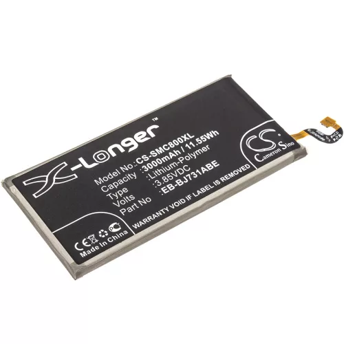 Samsung EB-BJ731ABE helyettesítő mobiltelefon akkumulátor (Li-Polymer, 3.85V, 3000mAh / 11.55Wh) - Utángyártott