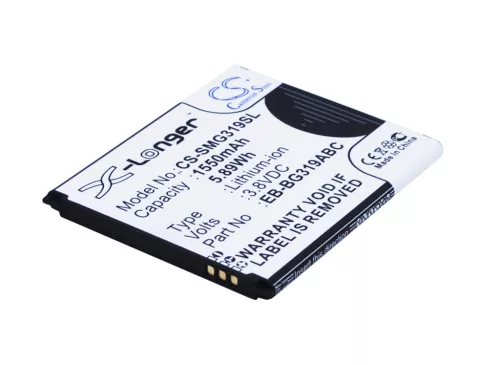 Samsung EB-BG319ABC helyettesítő mobiltelefon akkumulátor (Li-ion, 3.8V, 1550mAh / 5.89Wh) - Utángyártott