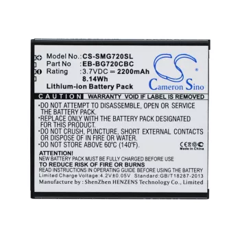   Samsung EB-BG720CBK helyettesítő mobiltelefon akkumulátor (Li-ion, 3.7V, 2200mAh / 8.14Wh) - Utángyártott