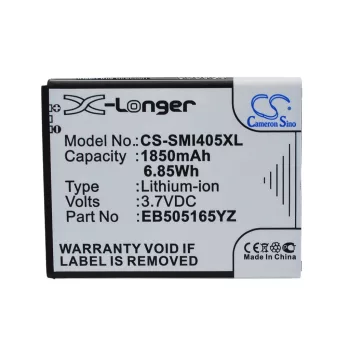   Samsung EB505165YZBSTD helyettesítő mobiltelefon akkumulátor (Li-ion, 3.7V, 1850mAh / 6.85Wh) - Utángyártott