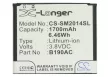 Samsung B190AE helyettesítő mobiltelefon akkumulátor (Li-ion, 3.8V, 1700mAh / 6.46Wh) - Utángyártott