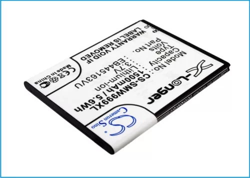 Samsung EB445163VU helyettesítő mobiltelefon akkumulátor (Li-ion, 3.7V, 1500mAh / 5.6Wh) - Utángyártott