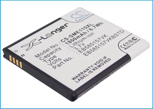 Samsung EB585157VKBSTD helyettesítő mobiltelefon akkumulátor (Li-ion, 3.7V, 1800mAh / 6.7Wh) - Utángyártott