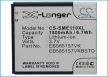 Samsung EB585157VKBSTD helyettesítő mobiltelefon akkumulátor (Li-ion, 3.7V, 1800mAh / 6.7Wh) - Utángyártott