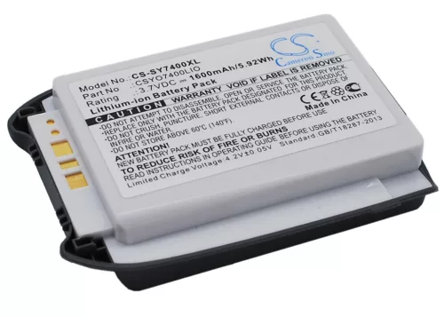 Sanyo SCP-13LBPS helyettesítő mobiltelefon akkumulátor (Li-ion, 3.7V, 1600mAh / 5.92Wh) - Utángyártott