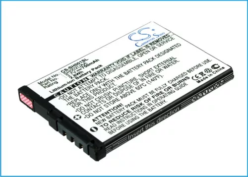 Sharp SH001UAA, SH002UAA helyettesítő mobiltelefon akkumulátor (Li-ion, 3.7V, 750mAh) - Utángyártott