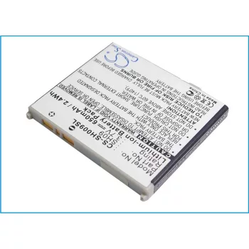   Sharp SH09 helyettesítő mobiltelefon akkumulátor (Li-ion, 3.7V, 650mAh) - Utángyártott