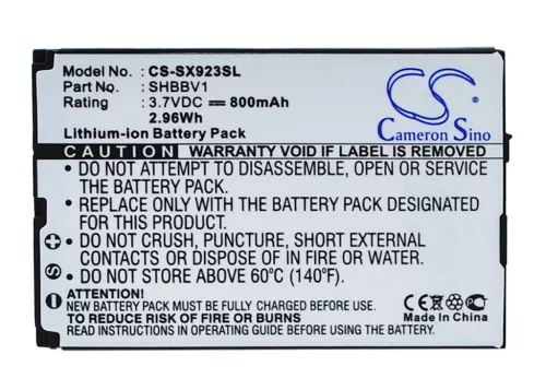 Sharp SHBBV1 helyettesítő mobiltelefon akkumulátor (Li-ion, 3.7V, 800mAh) - Utángyártott