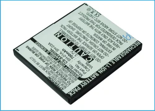 Sharp SH-01A, SH-03A, SHBAY1 helyettesítő mobiltelefon akkumulátor (Li-ion, 3.7V, 700mAh) - Utángyártott