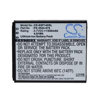   Simvalley PX-3524-675 helyettesítő mobiltelefon akkumulátor (Li-ion, 3.7V, 1300mAh / 4.81Wh) - Utángyártott