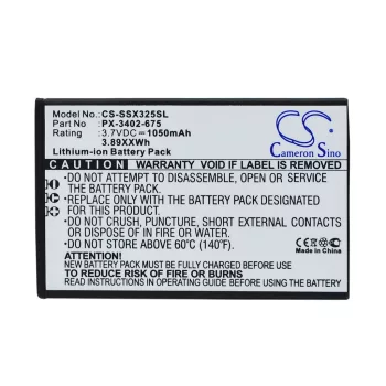   Simvalley PX-3402-912 helyettesítő mobiltelefon akkumulátor (Li-ion, 3.7V, 1050mAh / 3.89Wh) - Utángyártott