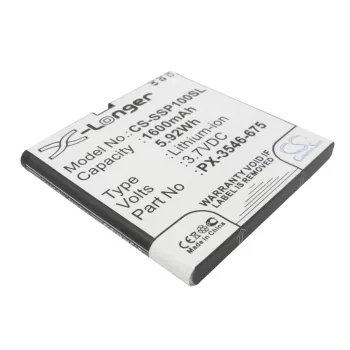   Simvalley PX-3546-675 helyettesítő mobiltelefon akkumulátor (Li-ion, 3.7V, 1600mAh / 5.92Wh) - Utángyártott