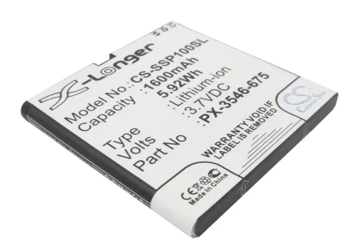 Simvalley PX-3546-675 helyettesítő mobiltelefon akkumulátor (Li-ion, 3.7V, 1600mAh / 5.92Wh) - Utángyártott