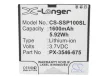Simvalley PX-3546-675 helyettesítő mobiltelefon akkumulátor (Li-ion, 3.7V, 1600mAh / 5.92Wh) - Utángyártott