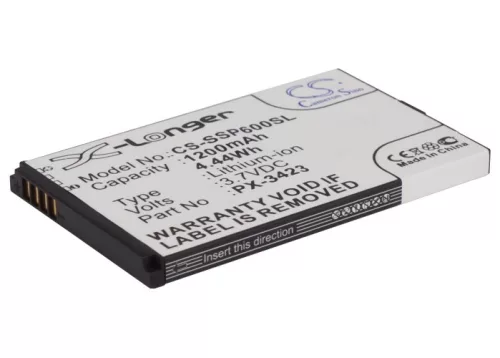 Simvalley PX-3423-675 helyettesítő mobiltelefon akkumulátor (Li-ion, 3.7V, 1200mAh / 4.44Wh) - Utángyártott