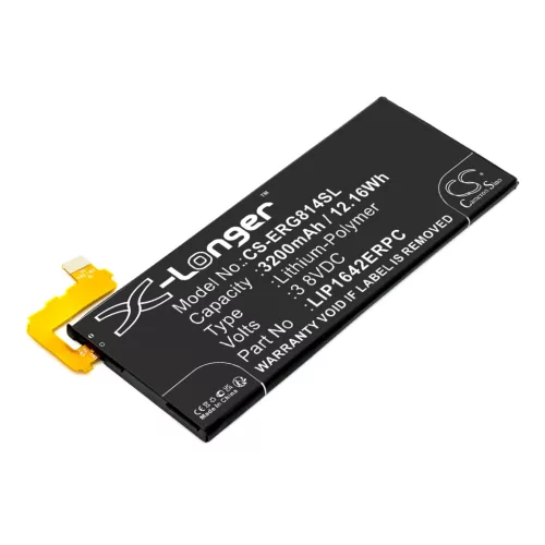 Sony LIP1642ERPC helyettesítő mobiltelefon akkumulátor (Li-Polymer, 3.8V, 3200mAh / 12.16Wh) - Utángyártott