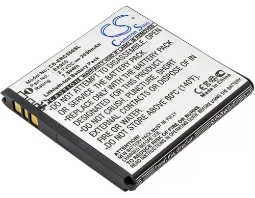Sony Ericsson BA950 helyettesítő mobiltelefon akkumulátor (Li-ion, 3.7V, 2050mAh / 7.59Wh) - Utángyártott
