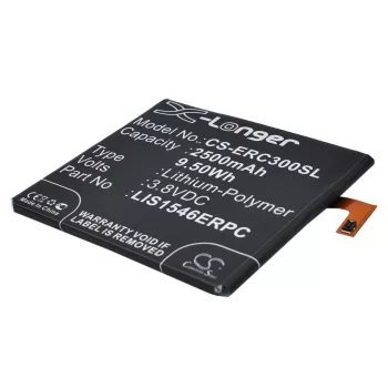   Sony Ericsson LIS1546ERPC helyettesítő mobiltelefon akkumulátor (Li-Polymer, 3.8V, 2500mAh / 9.50Wh) - Utángyártott