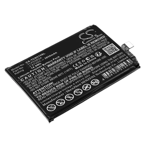TCL TLP038GA helyettesítő mobiltelefon akkumulátor (Li-Polymer, 3.87V, 3850mAh / 14.9Wh) - Utángyártott