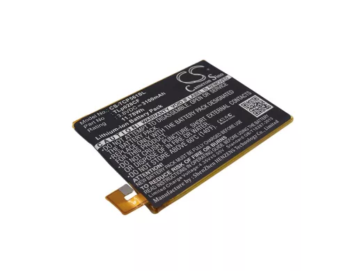 TCL TLp028CF helyettesítő mobiltelefon akkumulátor (Li-Polymer, 3.8V, 3100mAh / 11.78Wh) - Utángyártott