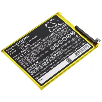   Tecno Spark 2 készülékhez mobiltelefon akkumulátor (Li-Polymer, 3.8V, 3200mAh / 12.16Wh) - Utángyártott