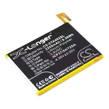   ZTE ICP37/54/72SA helyettesítő mobiltelefon akkumulátor (Li-Polymer, 3.8V, 2200mAh / 8.36Wh) - Utángyártott