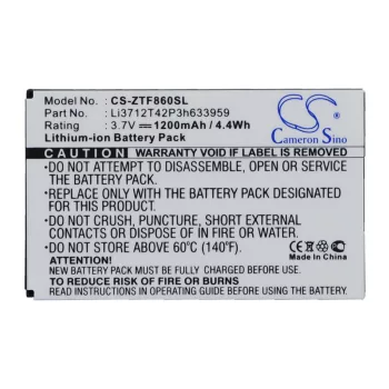   Telstra Li3712T42P3h633959 helyettesítő mobiltelefon akkumulátor (Li-ion, 3.7V, 1200mAh) - Utángyártott