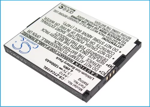 Cricket A410 helyettesítő mobiltelefon akkumulátor (Li-ion, 3.7V, 1200mAh) - Utángyártott