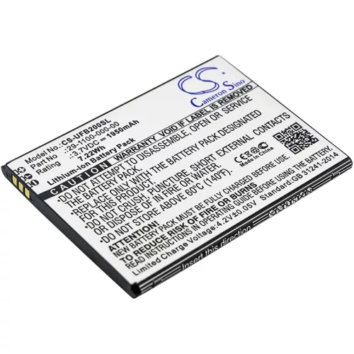 Ulefone 29-1100-000-00 helyettesítő mobiltelefon akkumulátor (Li-ion, 3.7V, 1950mAh / 7.22Wh) - Utángyártott