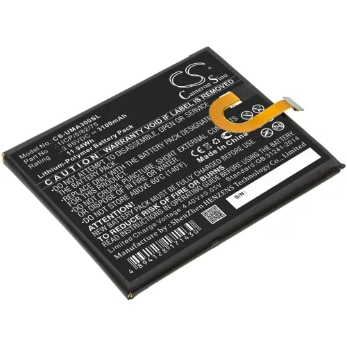 UMI 1ICP/5/82/75 helyettesítő mobiltelefon akkumulátor (Li-Polymer, 3.85V, 3100mAh / 11.94Wh) - Utángyártott