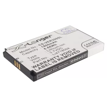   ViewSonic Li47180bk helyettesítő mobiltelefon akkumulátor (Li-ion, 3.7V, 1800mAh / 6.66Wh) - Utángyártott