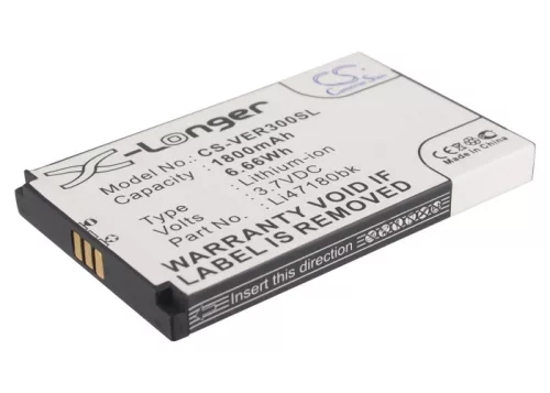 ViewSonic Li47180bk helyettesítő mobiltelefon akkumulátor (Li-ion, 3.7V, 1800mAh / 6.66Wh) - Utángyártott