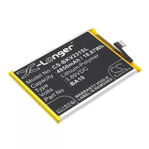 VIVO BA10 helyettesítő mobiltelefon akkumulátor (Li-Polymer, 3.89V, 4850mAh / 18.87Wh) - Utángyártott