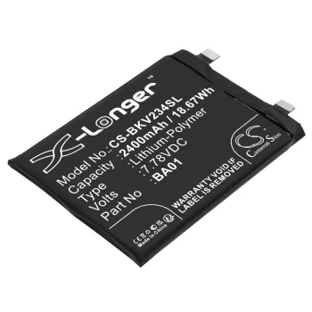   VIVO BA01 helyettesítő mobiltelefon akkumulátor (Li-Polymer, 7.78V, 2400mAh / 18.67Wh) - Utángyártott